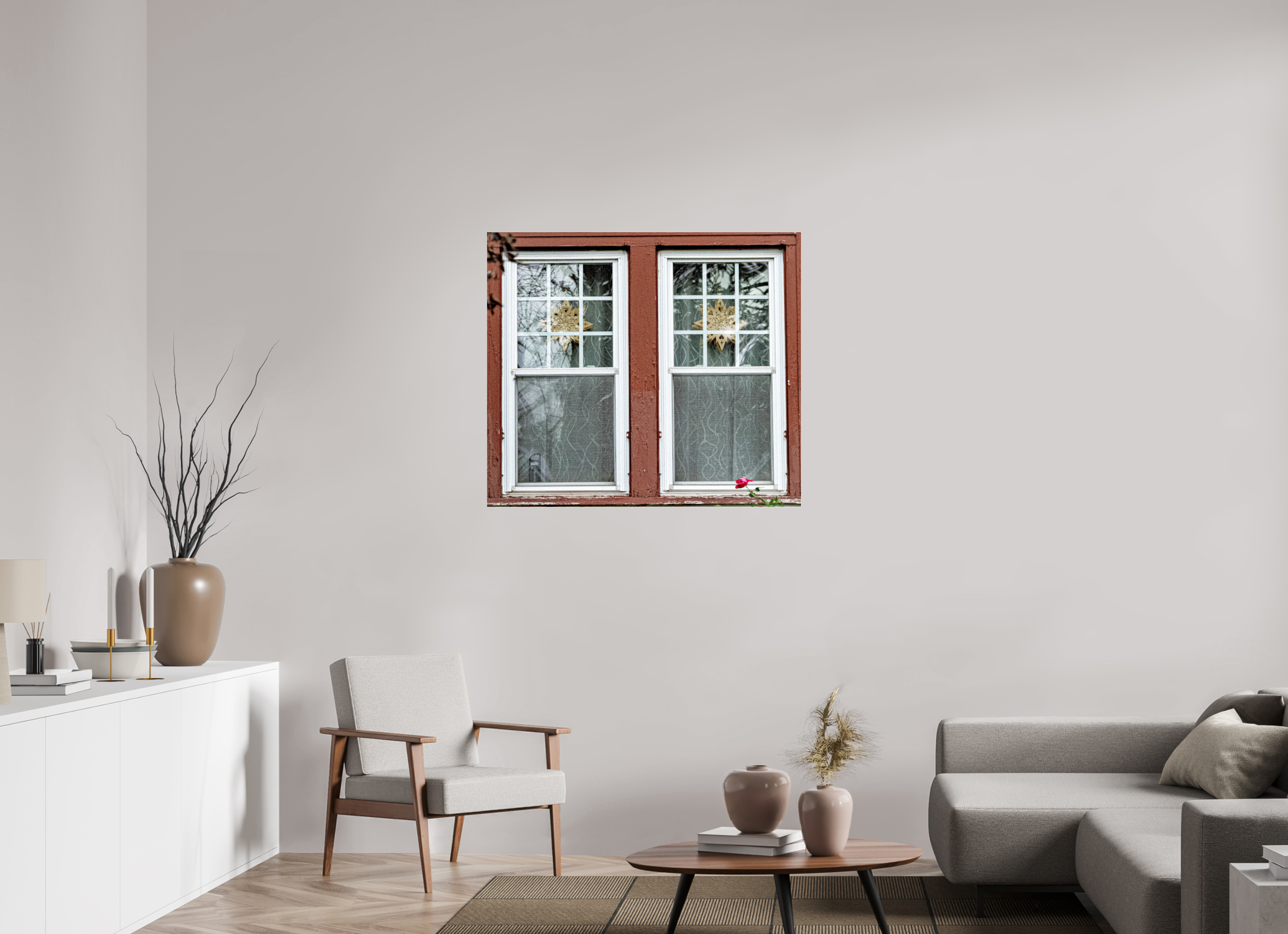 40 x 35″, Photo Print Under Acrylic Glass Decorah Windows on acrylic glass