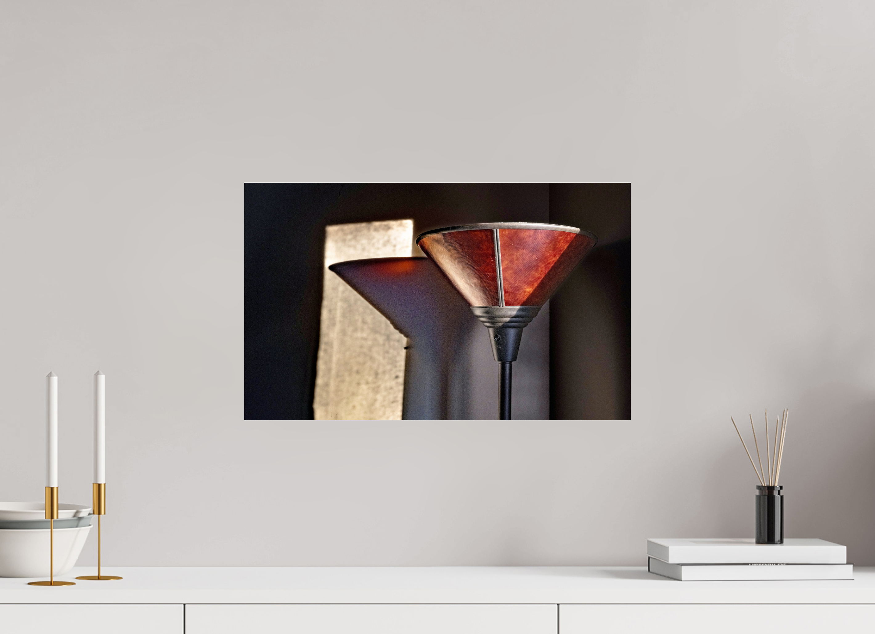 19.5 x 12″, Photo Print Under Acrylic Glass Lamp on Acrylic Glass