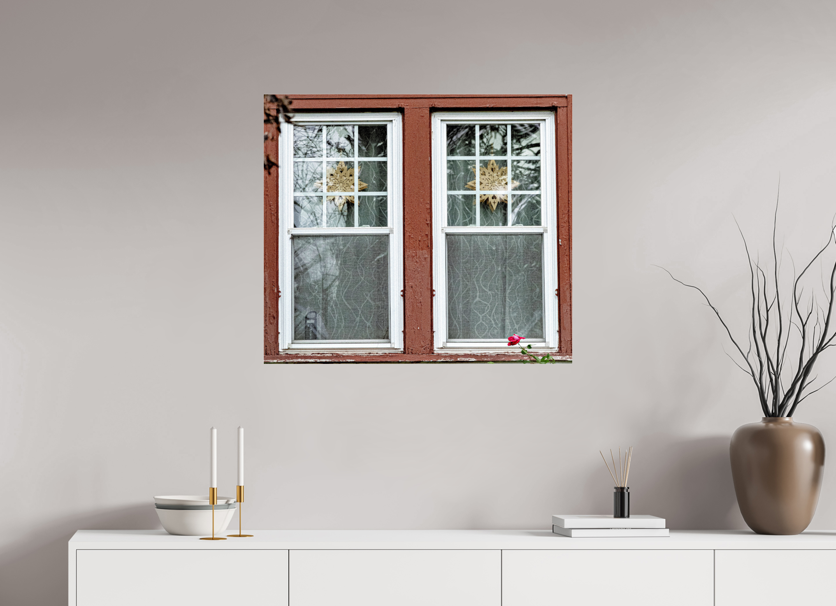32 x 28″, Photo Print Under Acrylic Glass Decorah Windows on acrylic glass