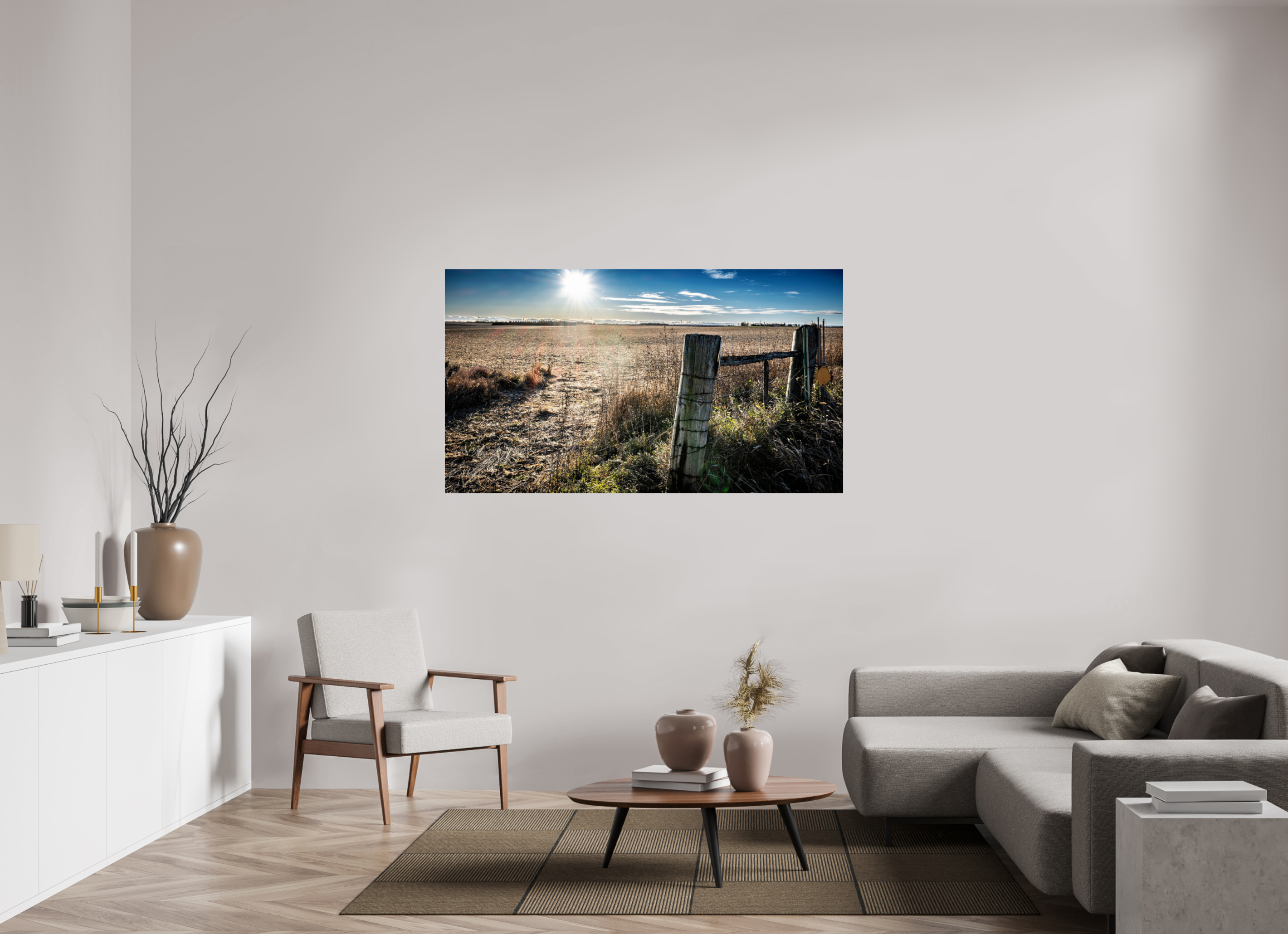 64 x 36″, Photo Print Under Acrylic Glass After the Harvest on acrylic glass