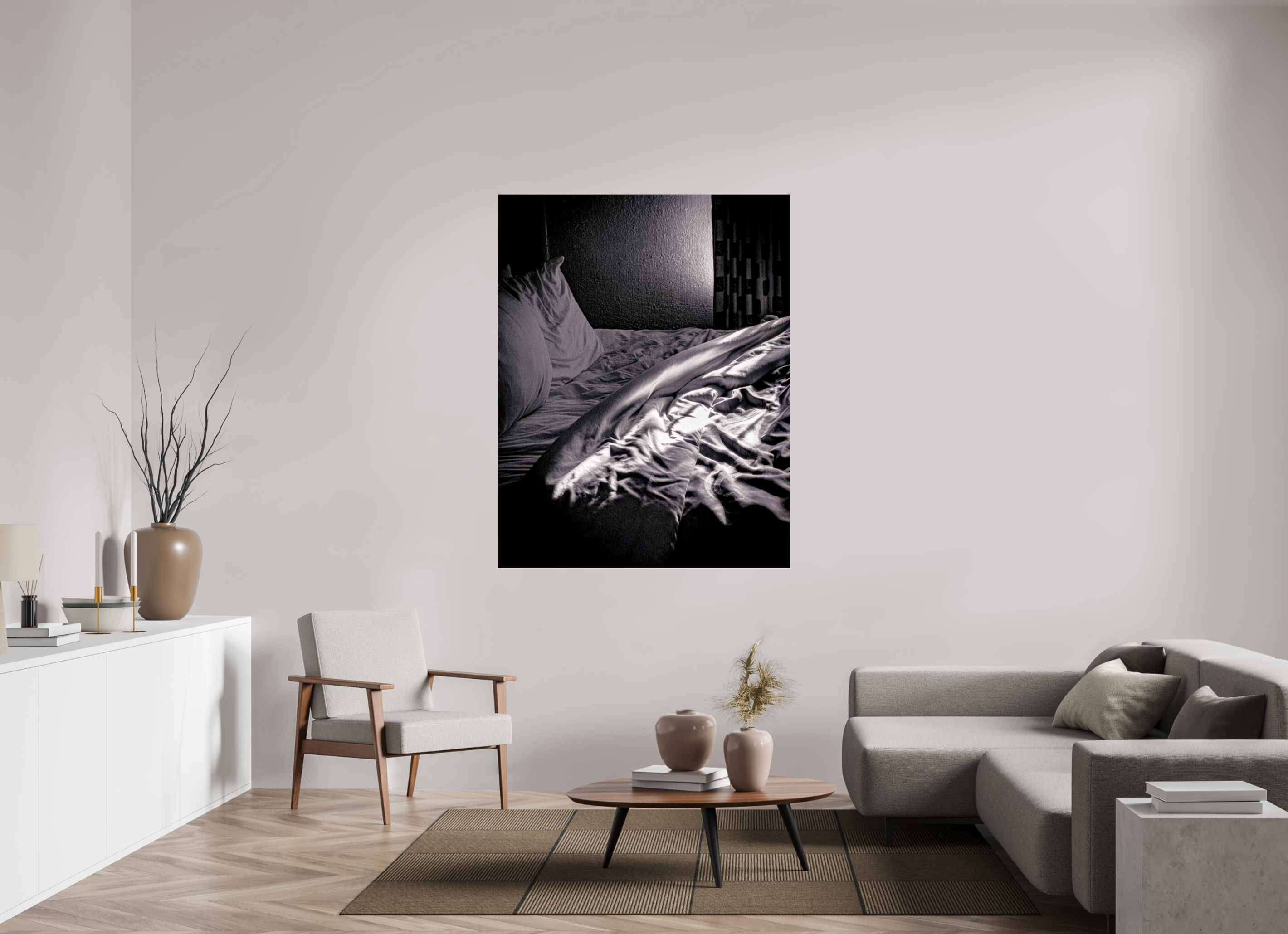 47 x 60.1″, Photo Print Under Acrylic Glass Morning on acrylic glass