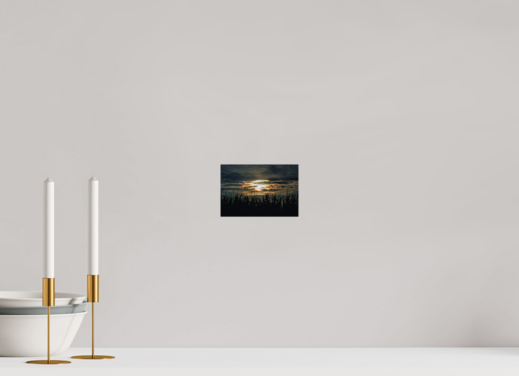 6 x 4″, Photo Print Under Acrylic Glass Corn at Sunset on acrylic glass