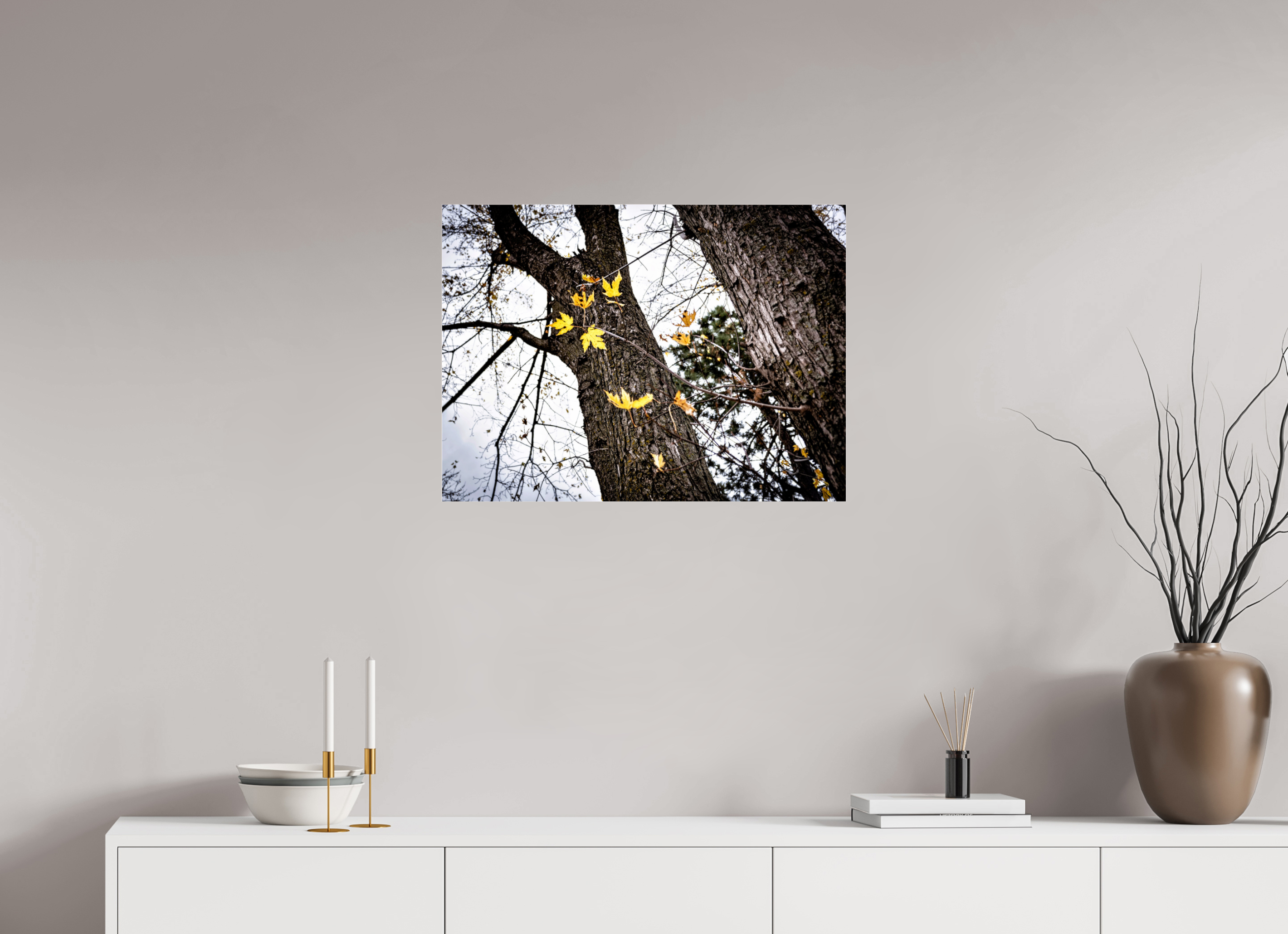 27.2 x 20″, Photo Print Under Acrylic Glass The Last of Fall on Acrylic Glass