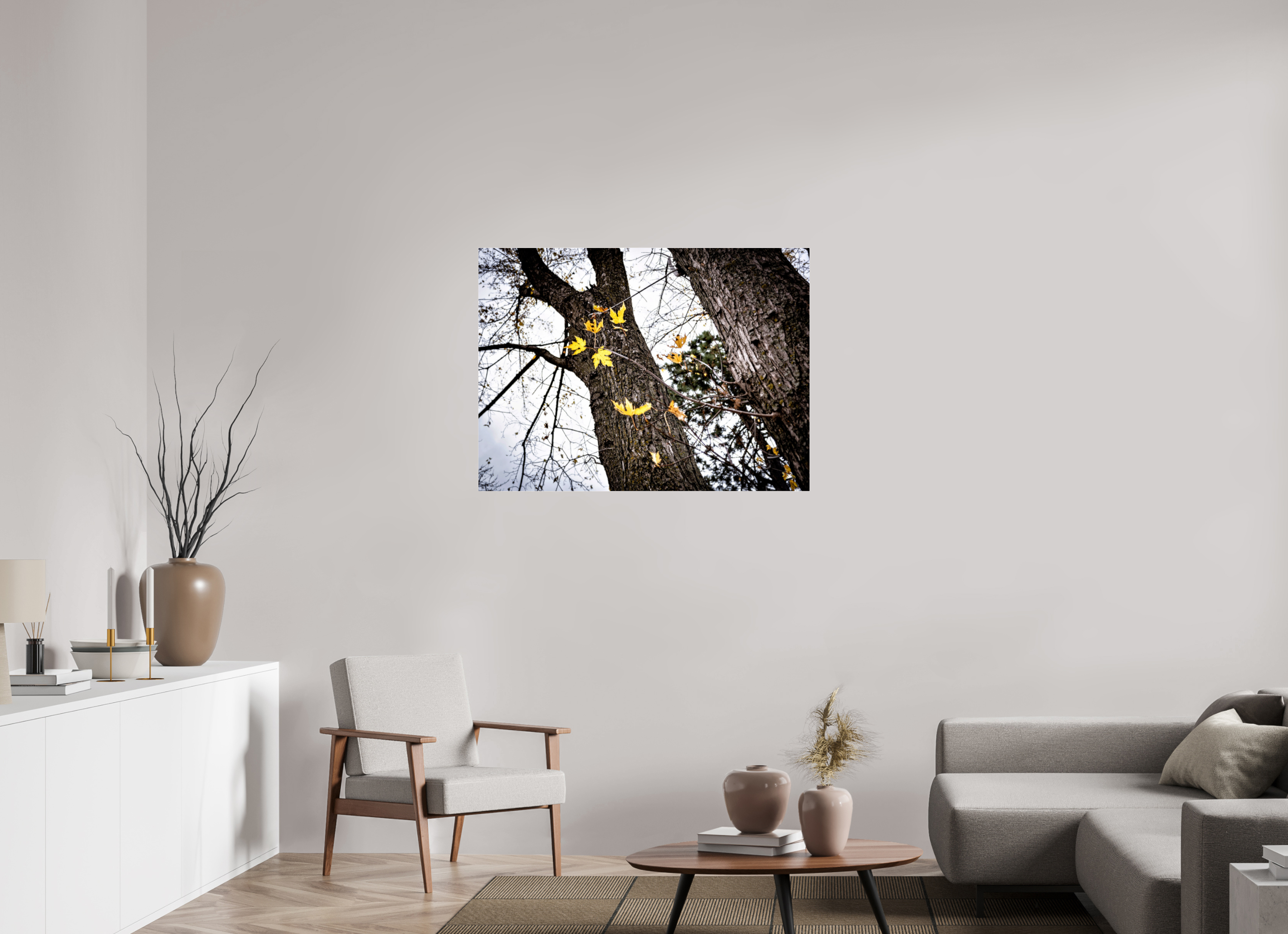 42.1 x 31″, Photo Print Under Acrylic Glass The Last of Fall on Acrylic Glass