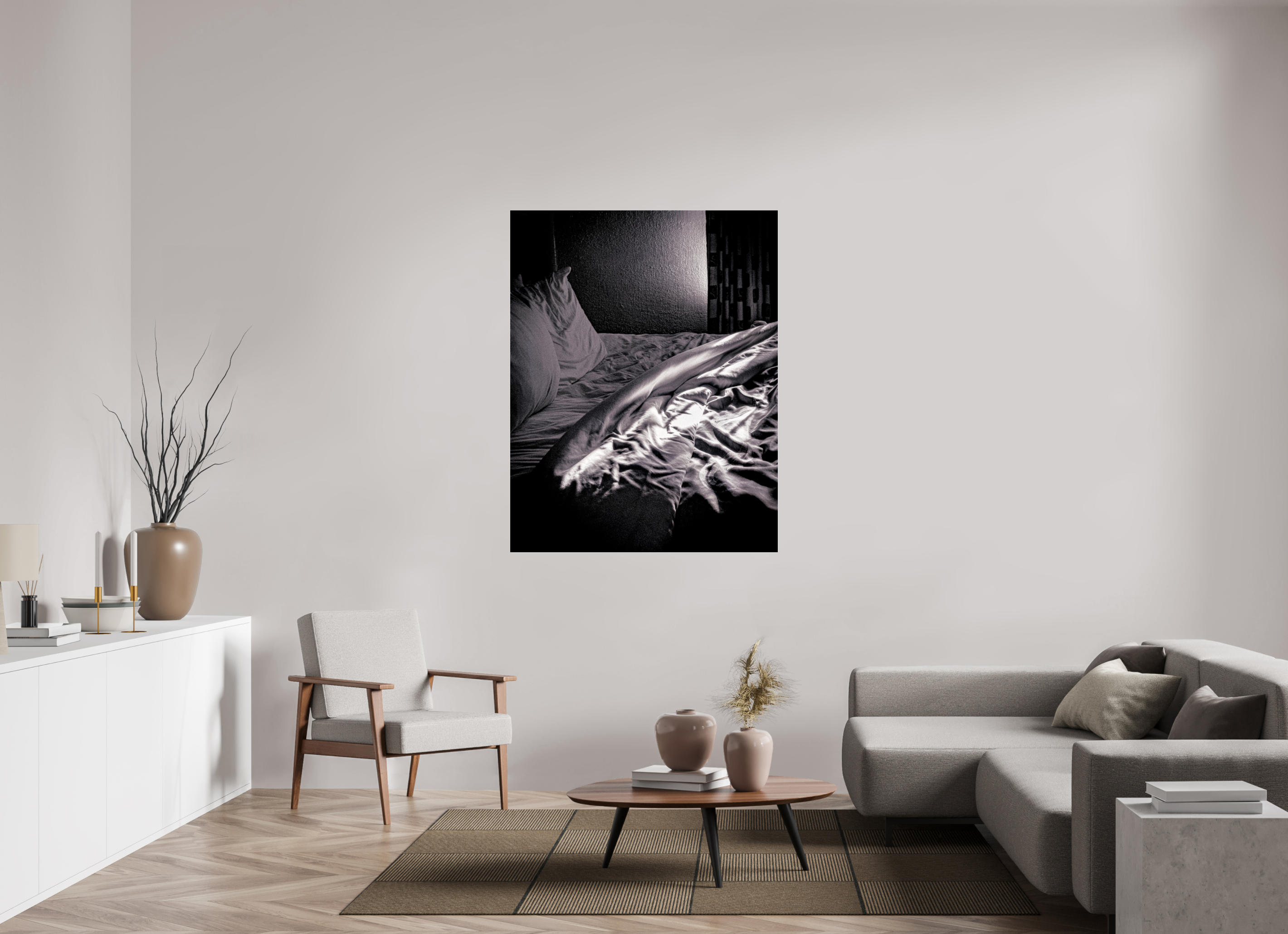 43 x 55″, Photo Print Under Acrylic Glass Morning on acrylic glass
