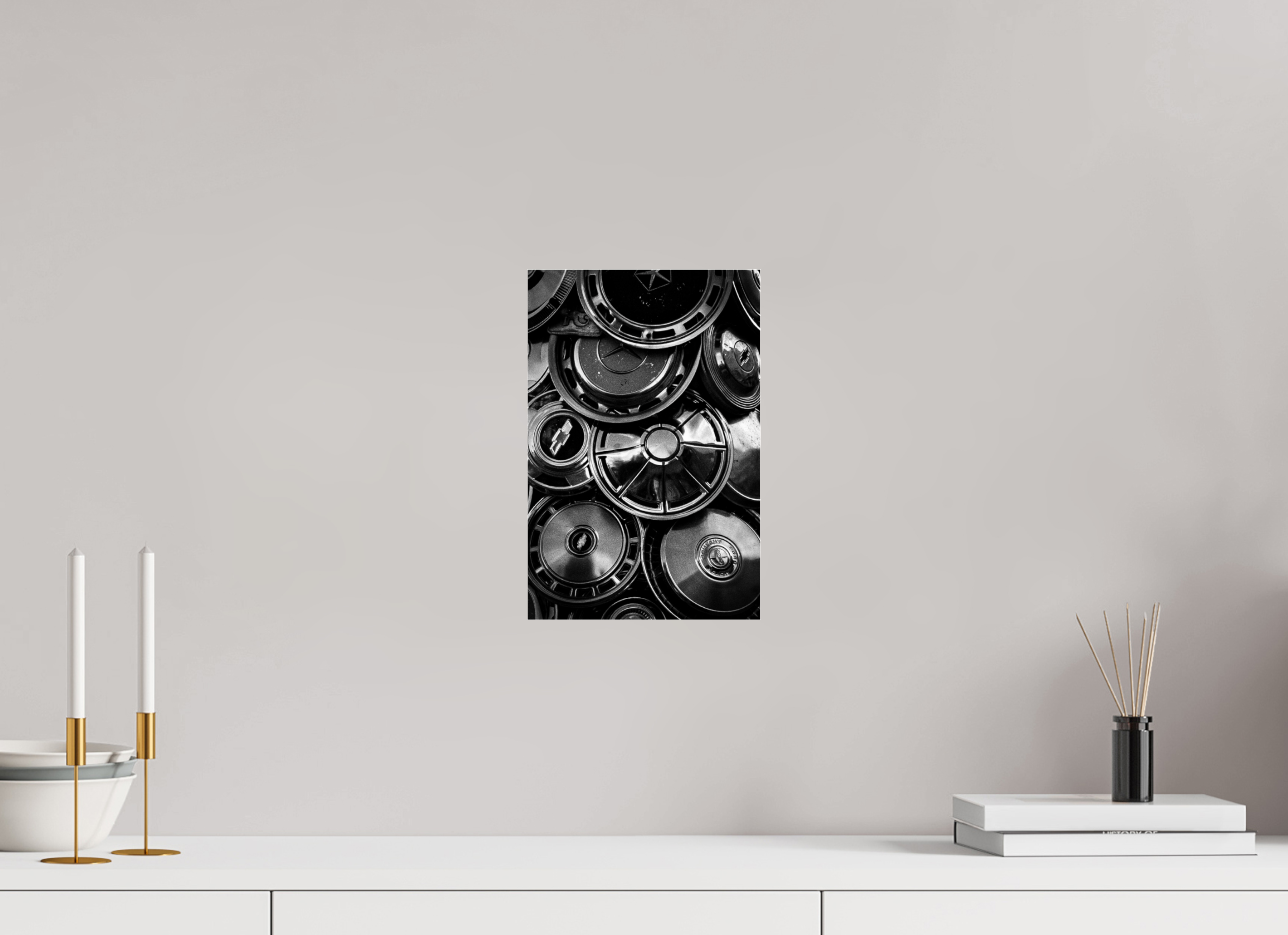 8 x 12″, Photo Print Under Acrylic Glass Hubcap Hill on acrylic glass