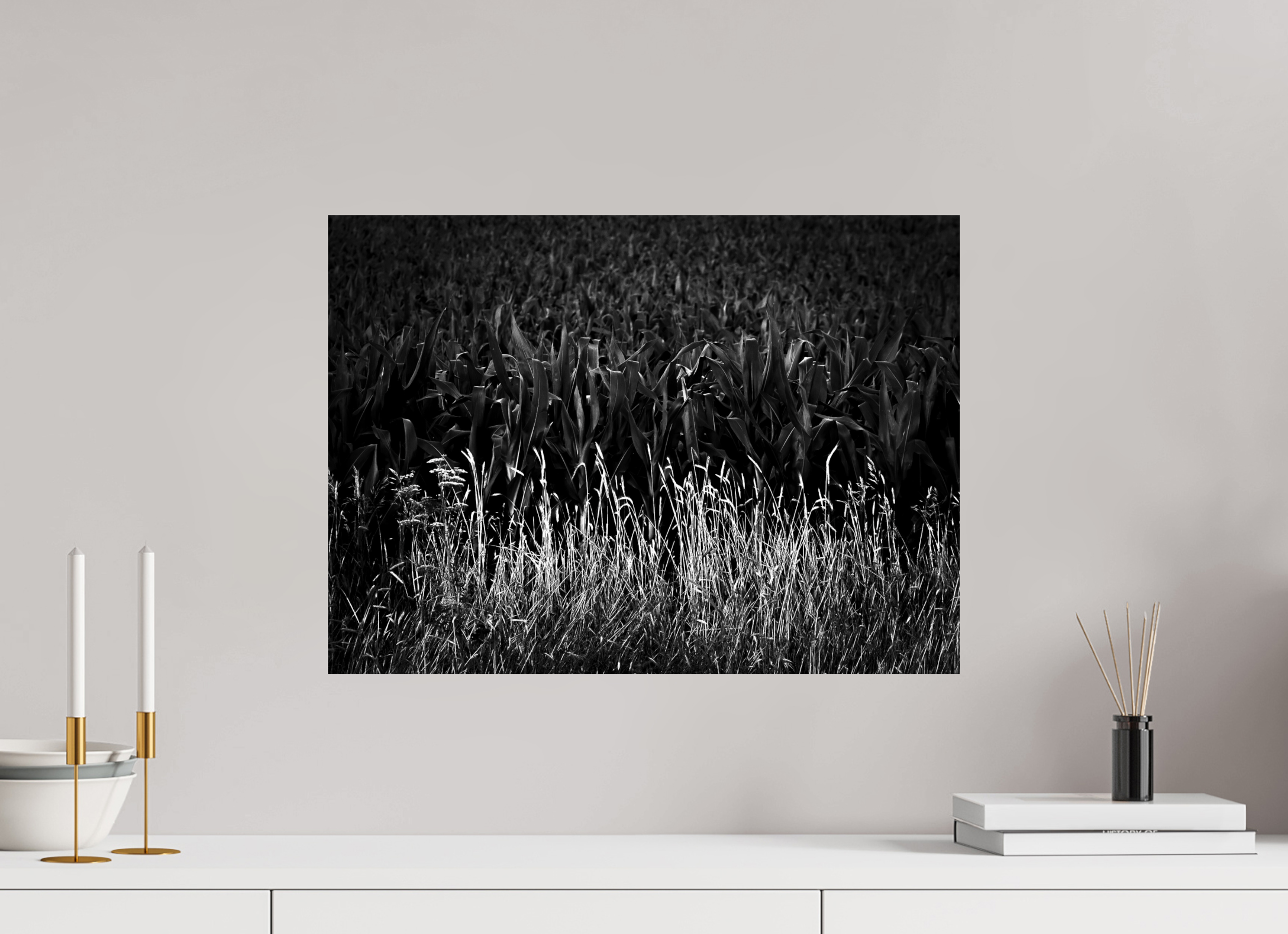 22 x 16″, Hahnemuhle FineArt Pearl Paper Corn and Grass on Hahnemuhle FineArt Pearl Paper