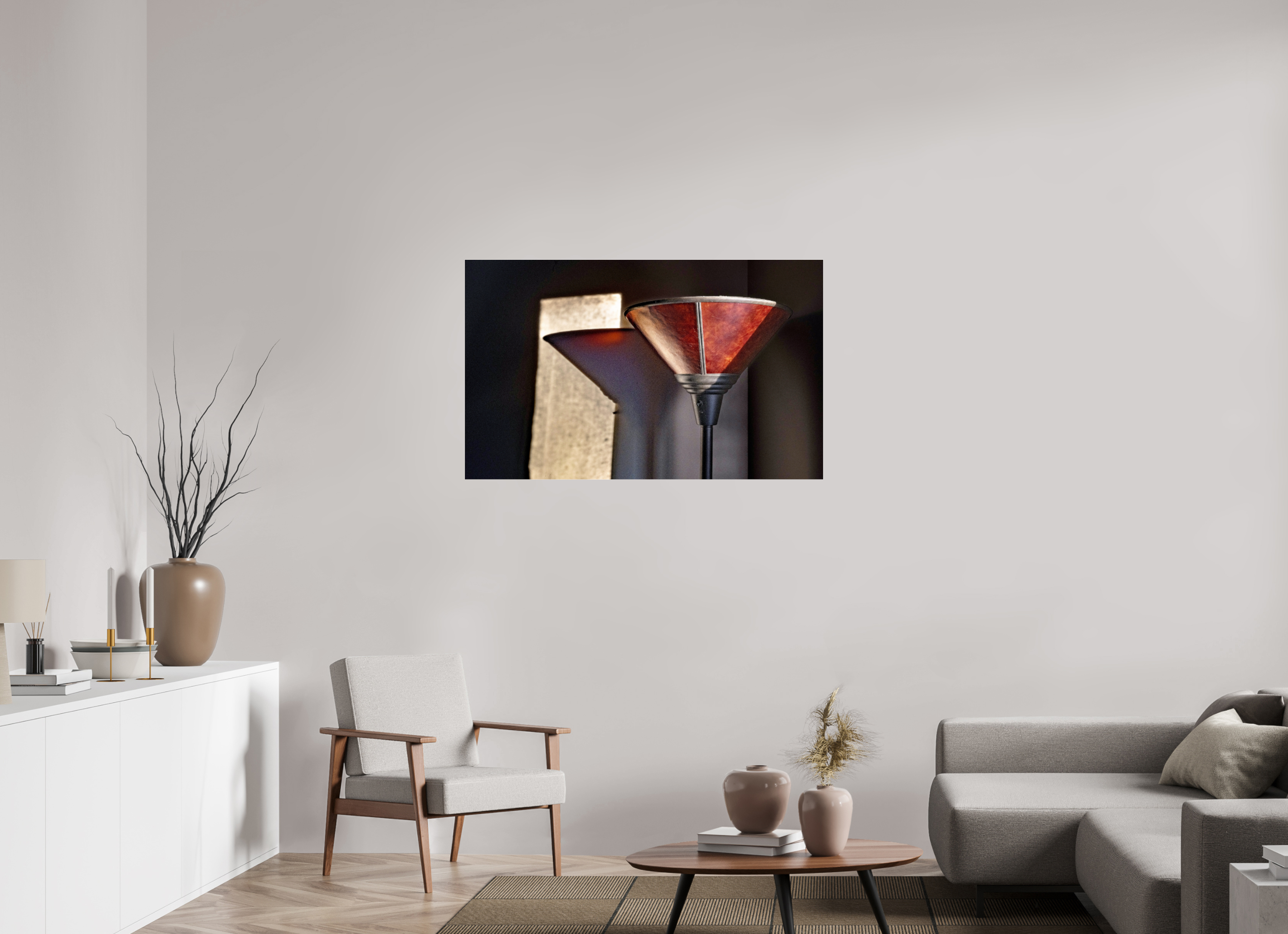 45.6 x 28″, Photo Print Under Acrylic Glass Lamp on Acrylic Glass