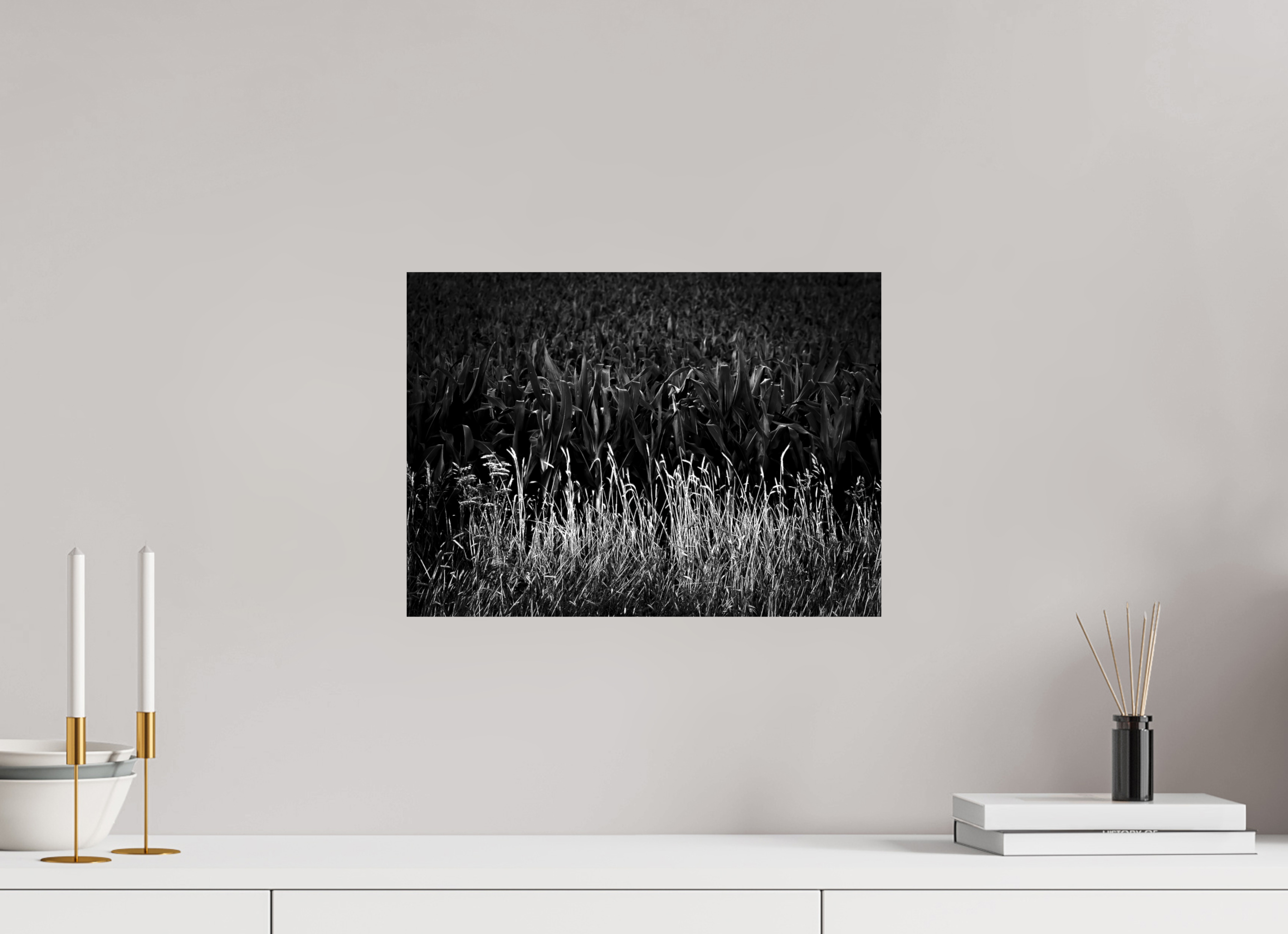 16.5 x 12″, Hahnemuhle FineArt Pearl Paper Corn and Grass on Hahnemuhle FineArt Pearl Paper