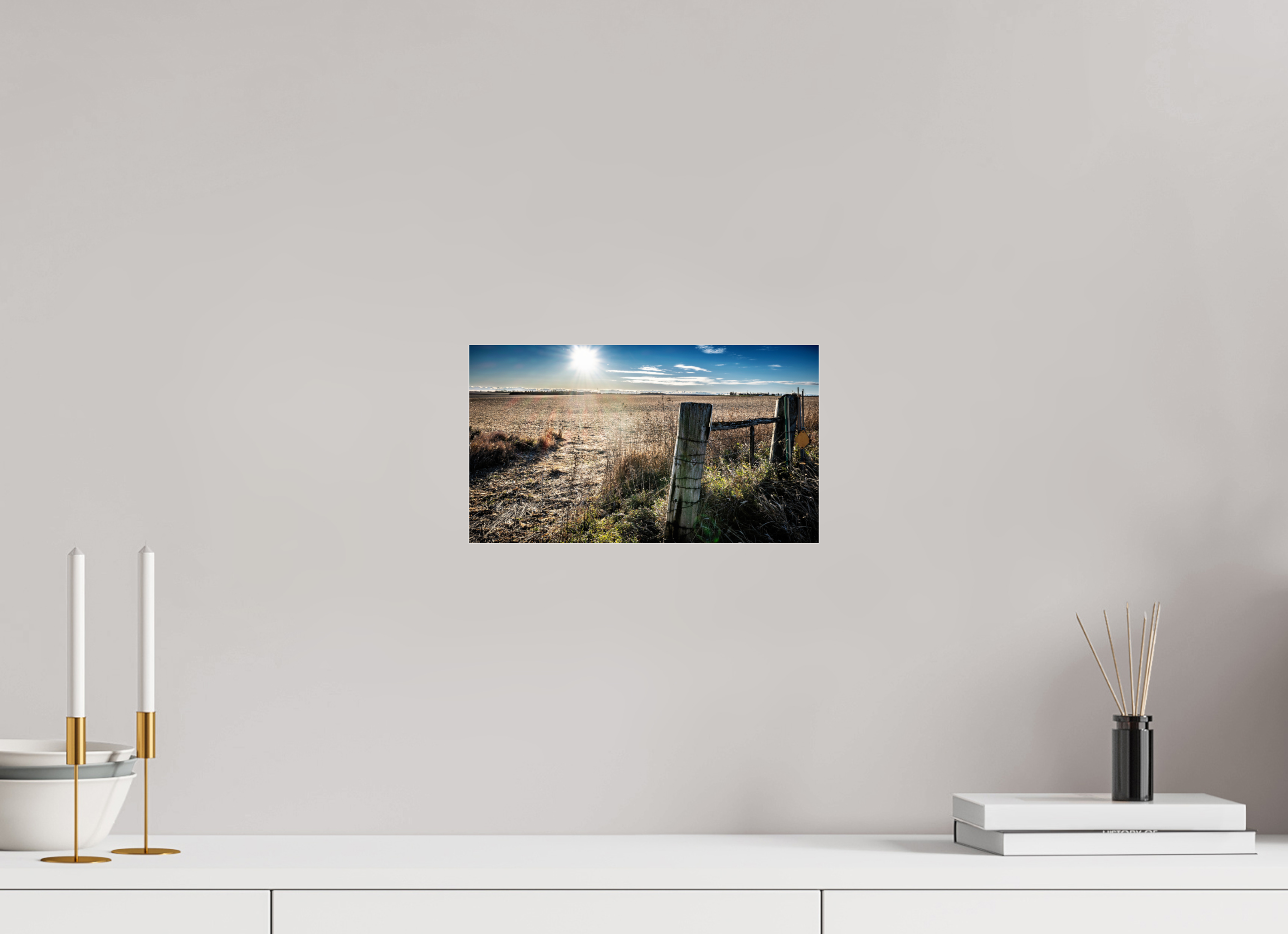 12 x 6.8″, Photo Print Under Acrylic Glass After the Harvest on acrylic glass