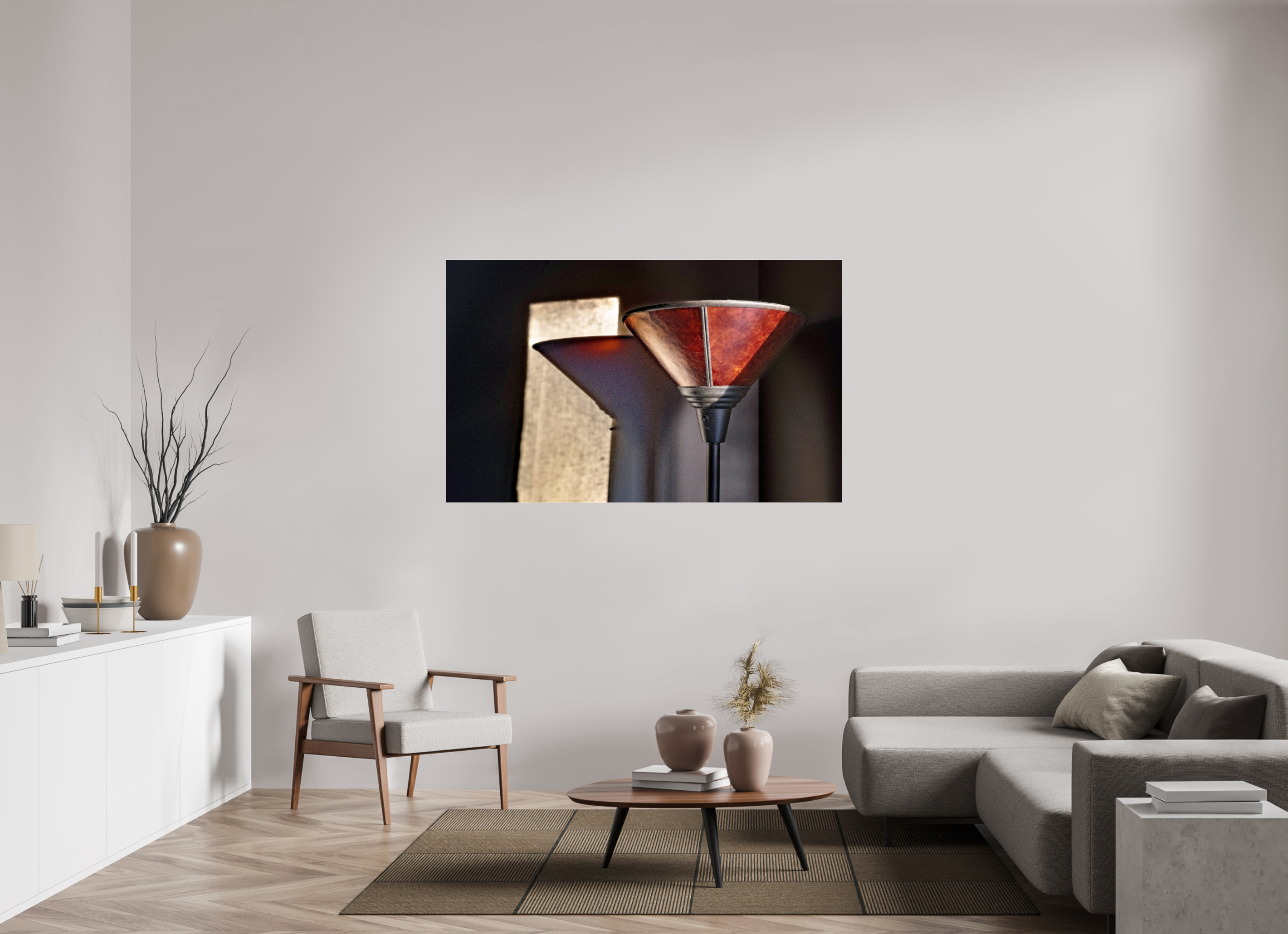 63.5 x 39″, Photo Print Under Acrylic Glass Lamp on Acrylic Glass