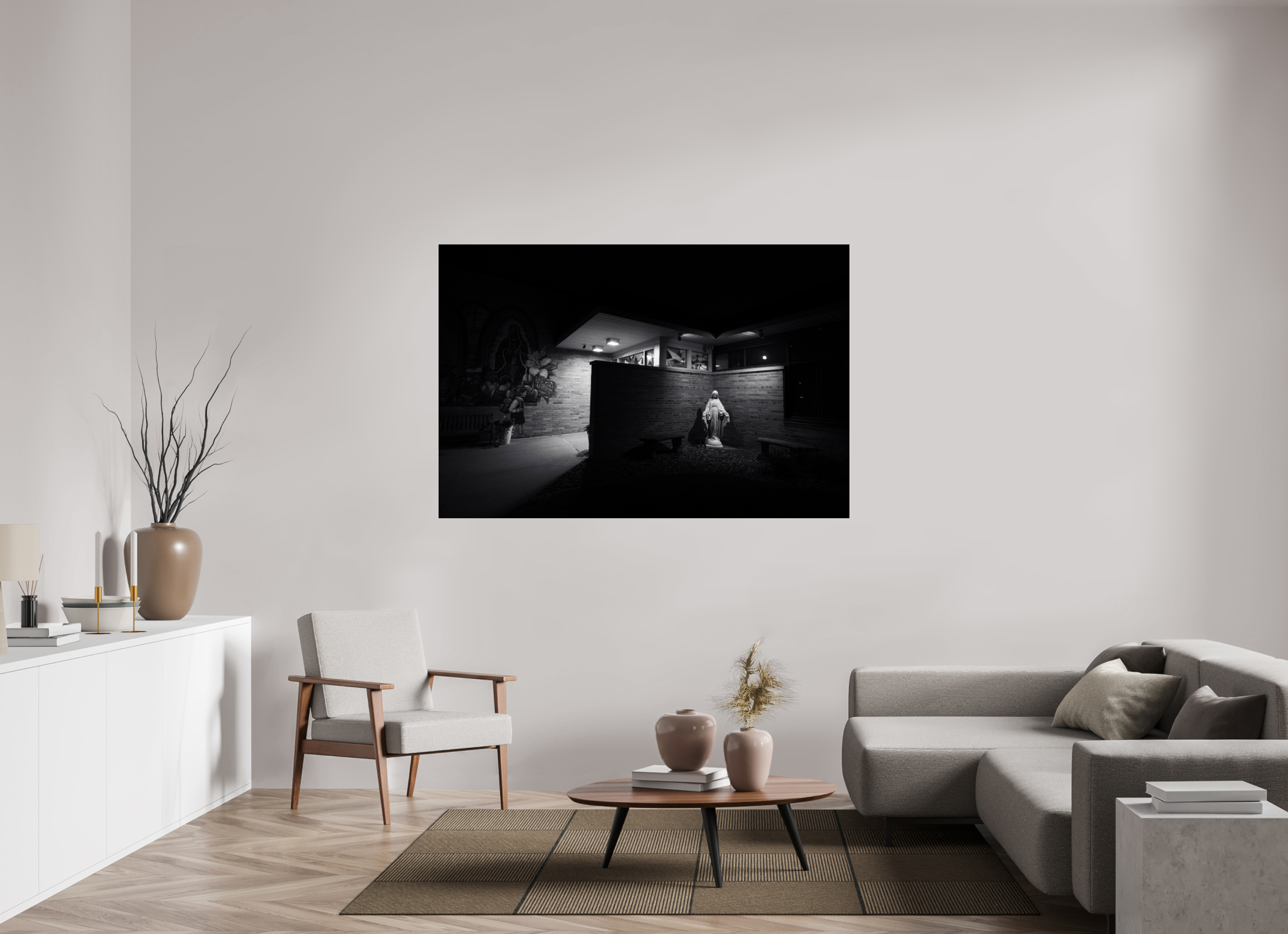 66 x 44″, Photo Print Under Acrylic Glass Mary on acrylic glass
