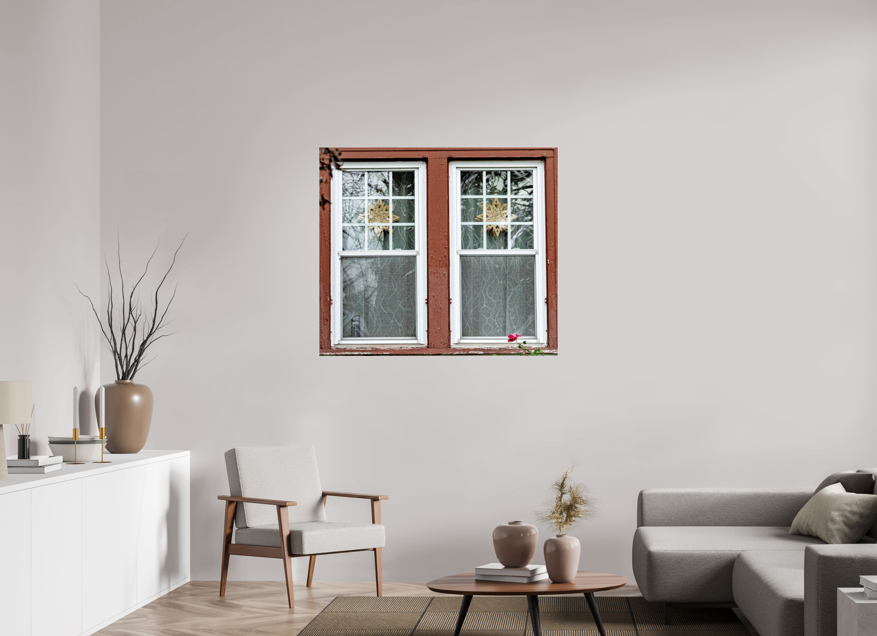 44.6 x 39″, Photo Print Under Acrylic Glass Decorah Windows on acrylic glass
