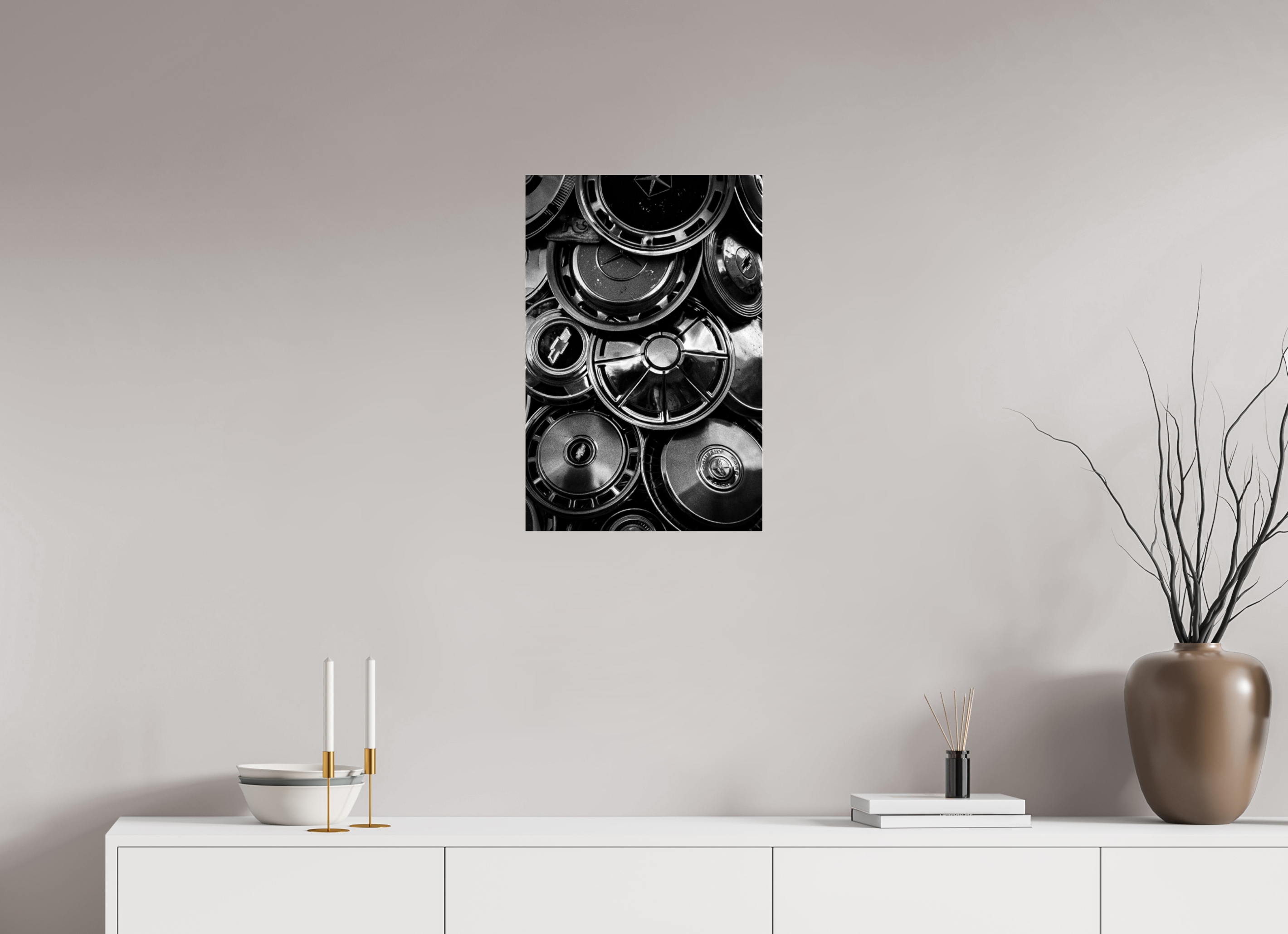 16 x 24″, Photo Print Under Acrylic Glass Hubcap Hill on acrylic glass