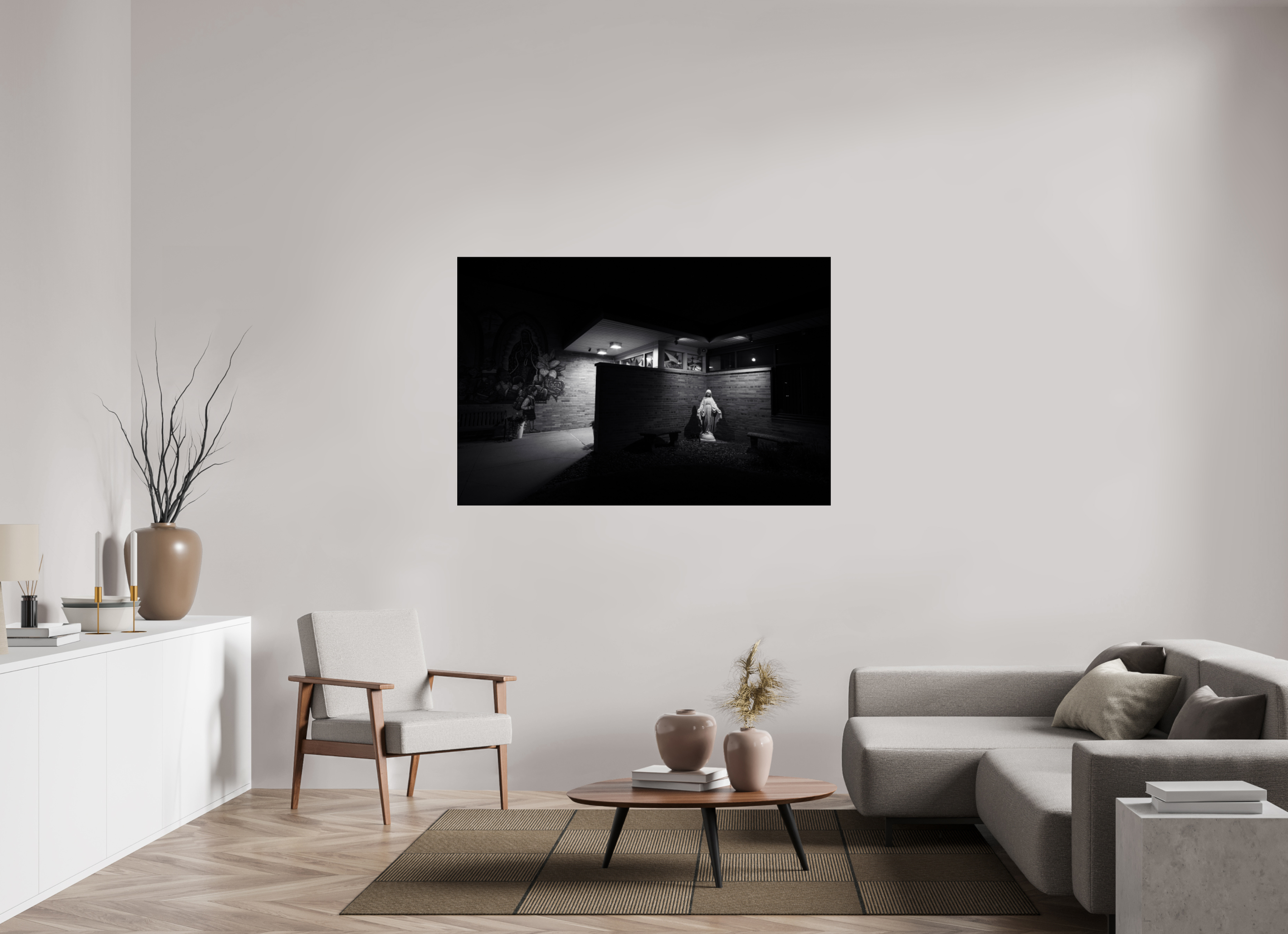 60 x 40″, Photo Print Under Acrylic Glass Mary on acrylic glass