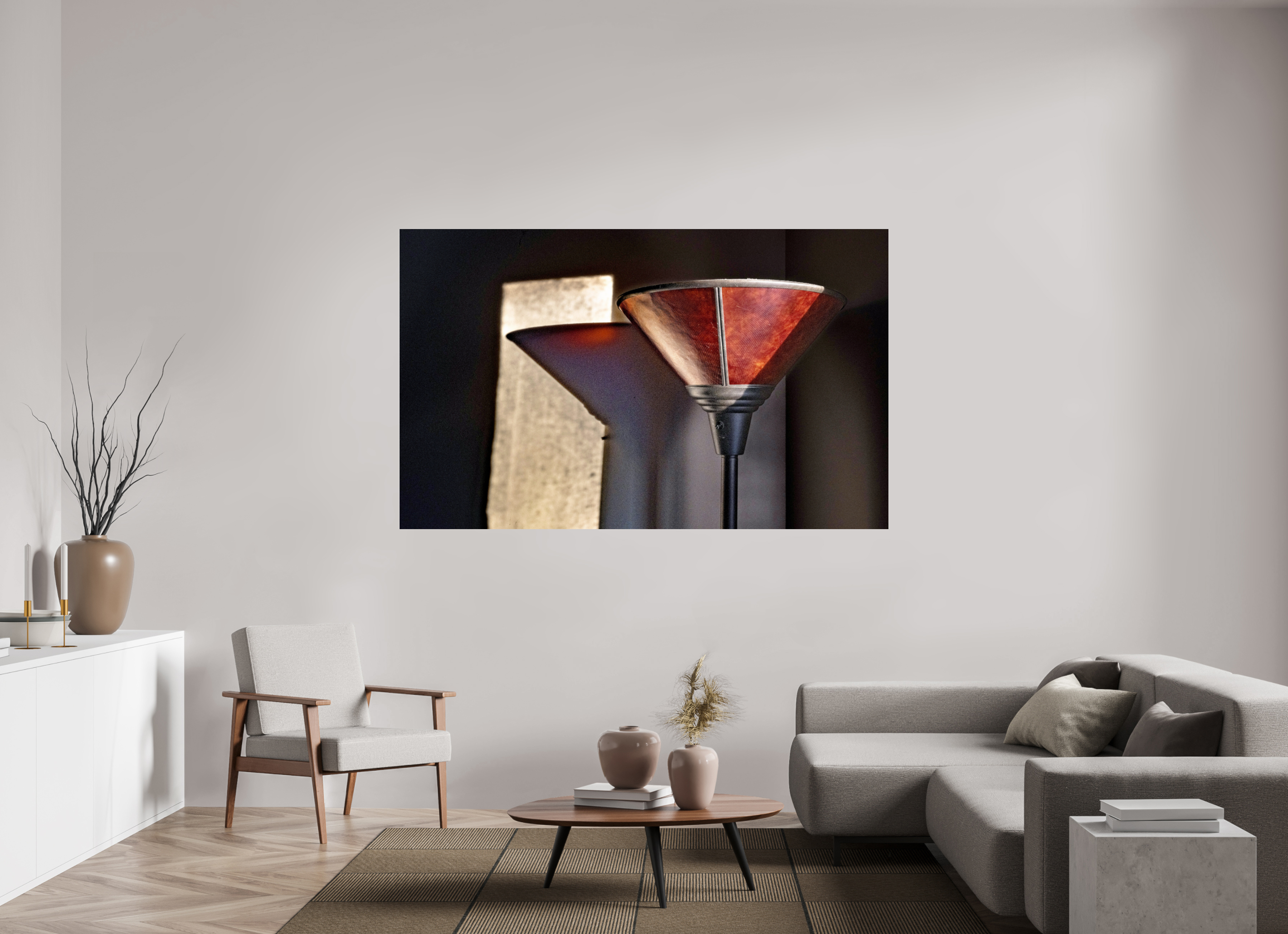 76.6 x 47″, Photo Print Under Acrylic Glass Lamp on Acrylic Glass
