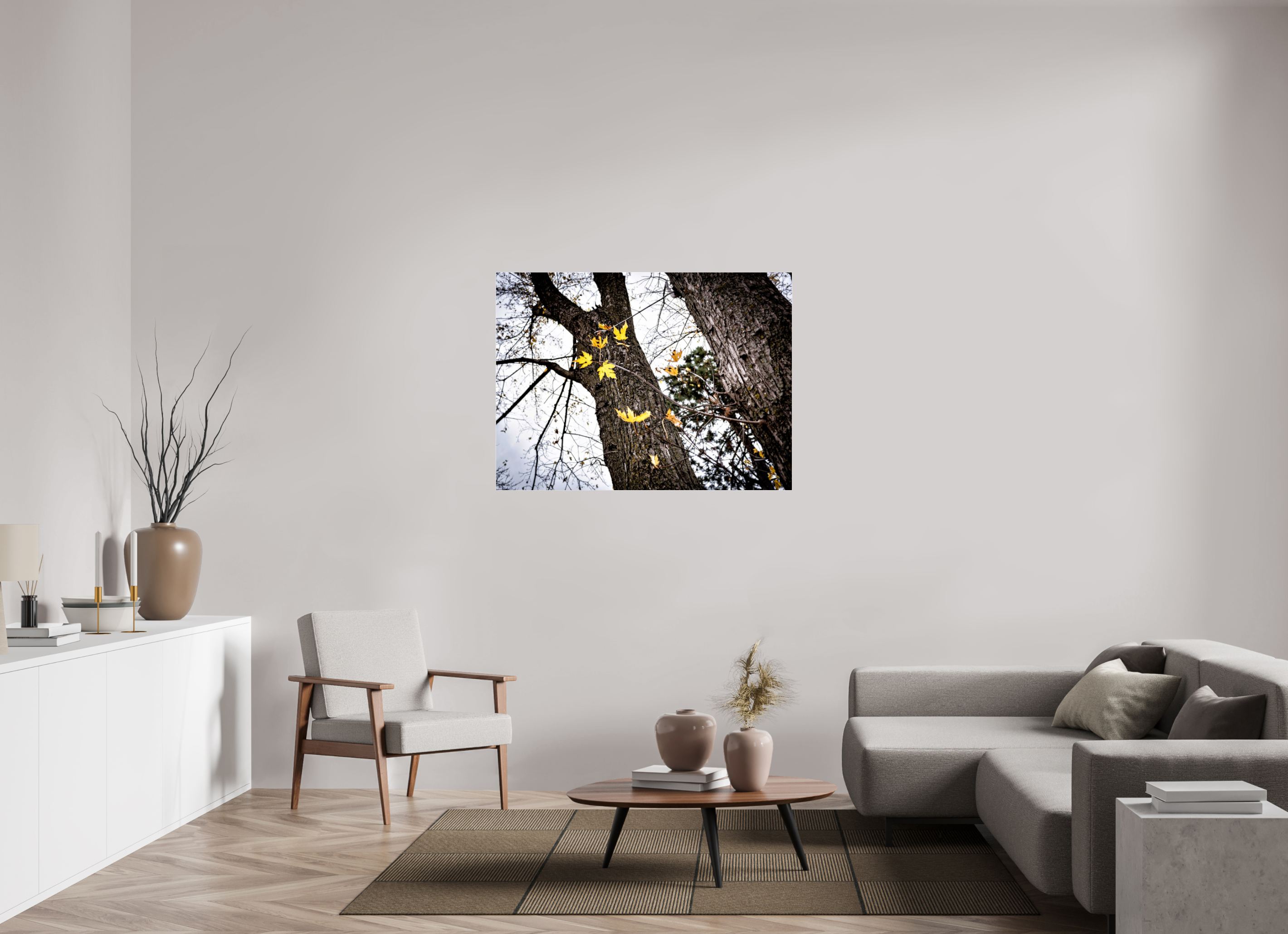 47.6 x 35″, Photo Print Under Acrylic Glass The Last of Fall on Acrylic Glass