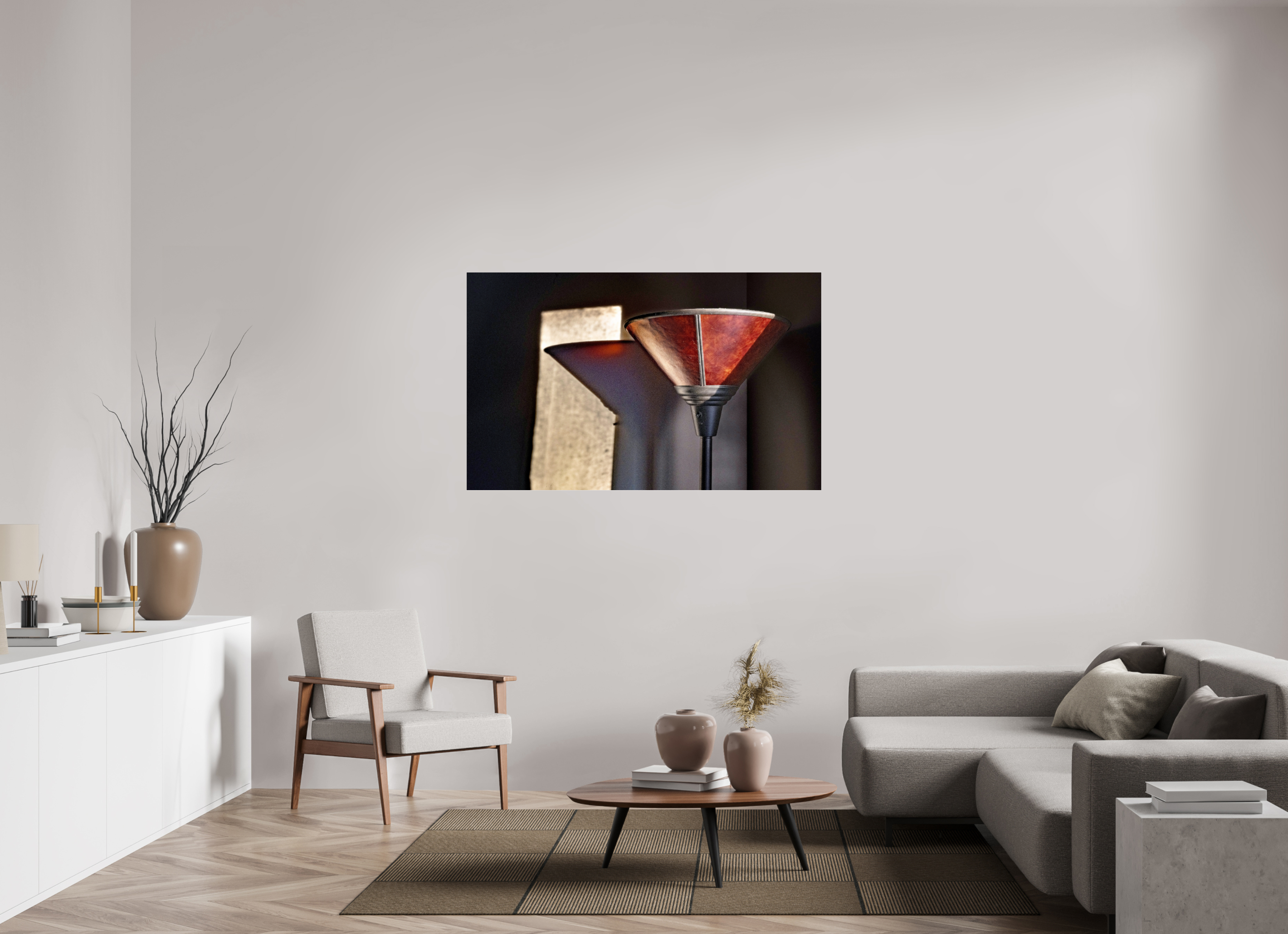 57 x 35″, Photo Print Under Acrylic Glass Lamp on Acrylic Glass