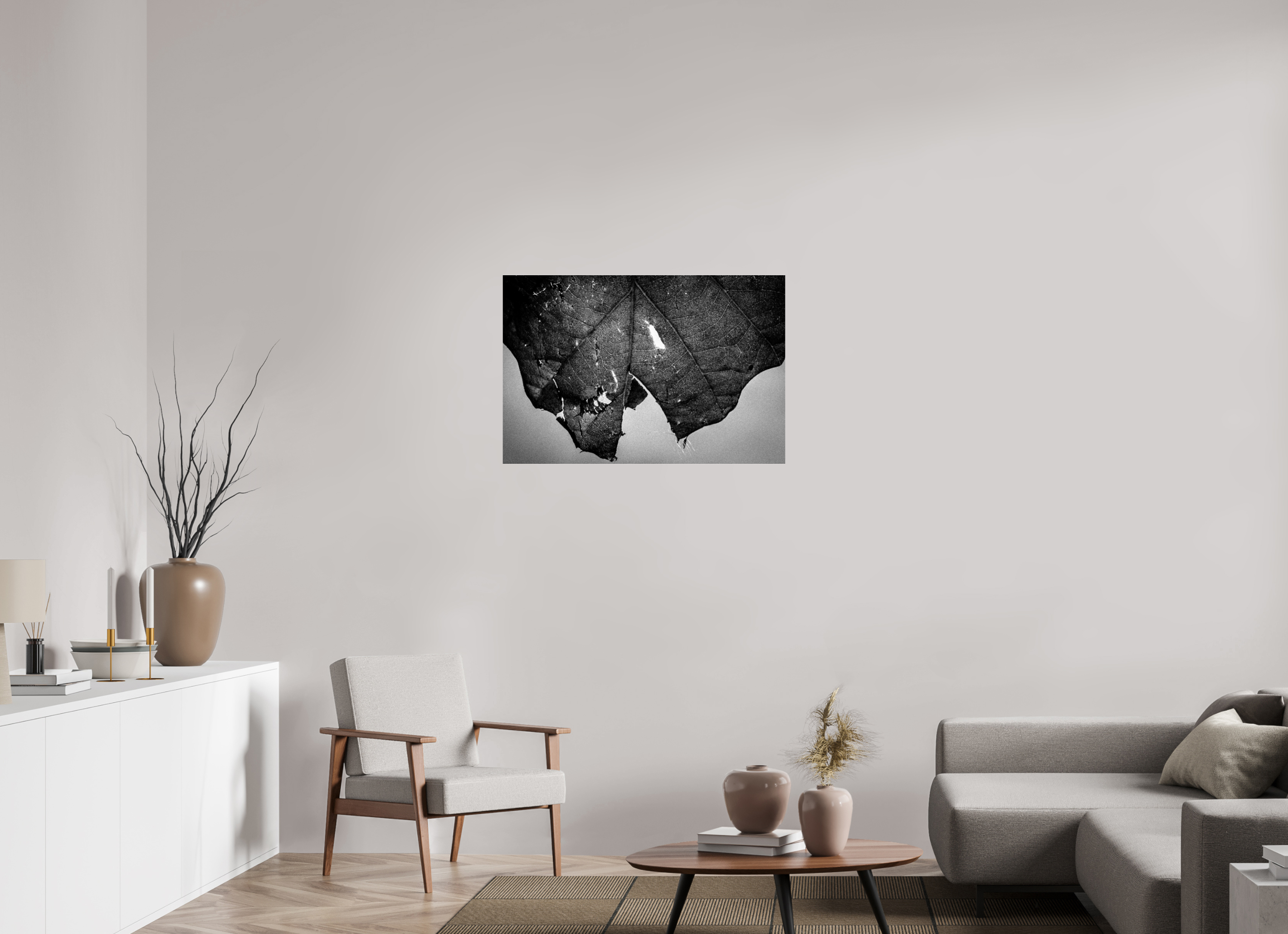 36 x 24″, Photo Print Under Acrylic Glass Leaf on acrylic glass