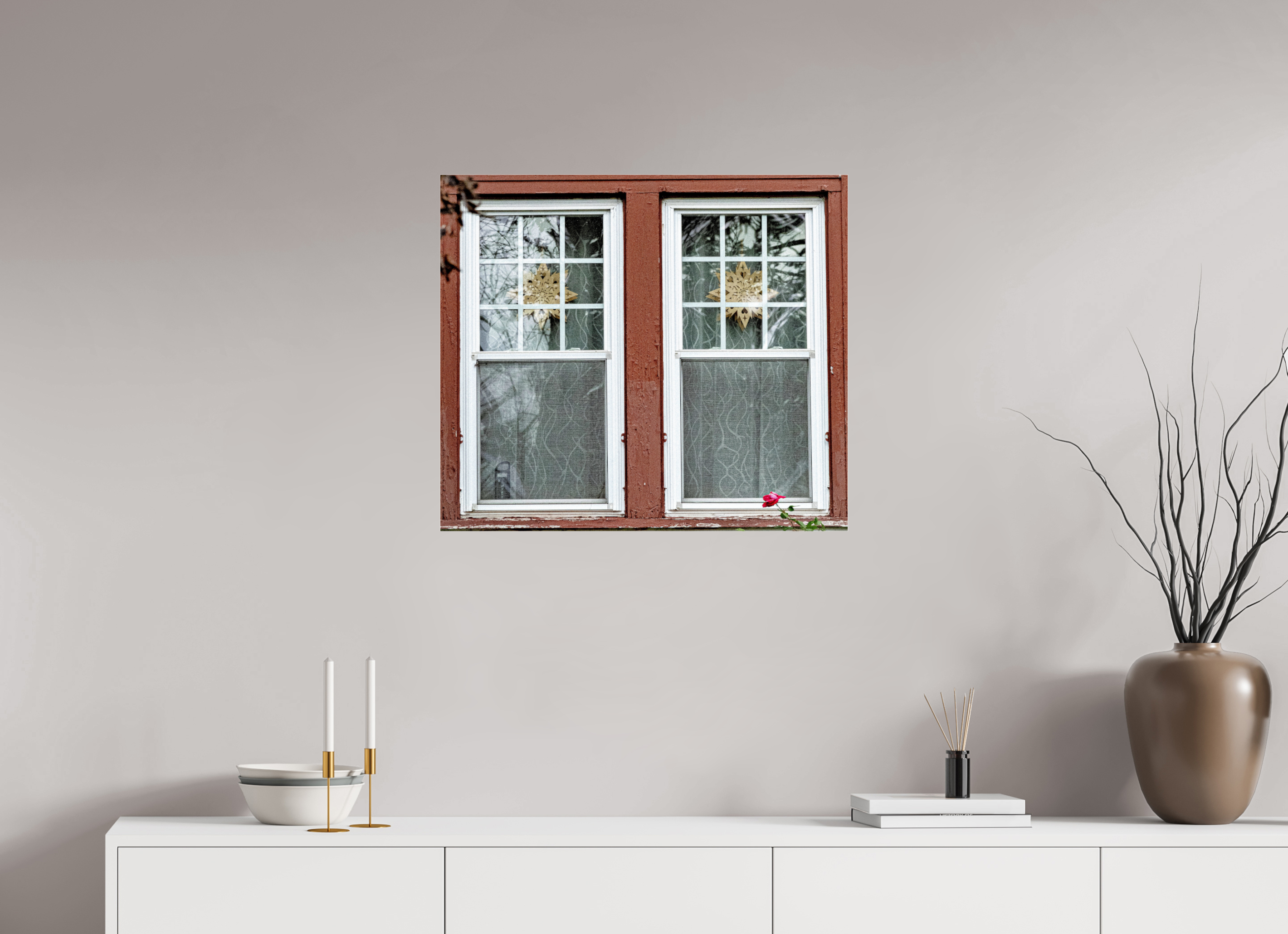 27.4 x 24″, Photo Print Under Acrylic Glass Decorah Windows on acrylic glass