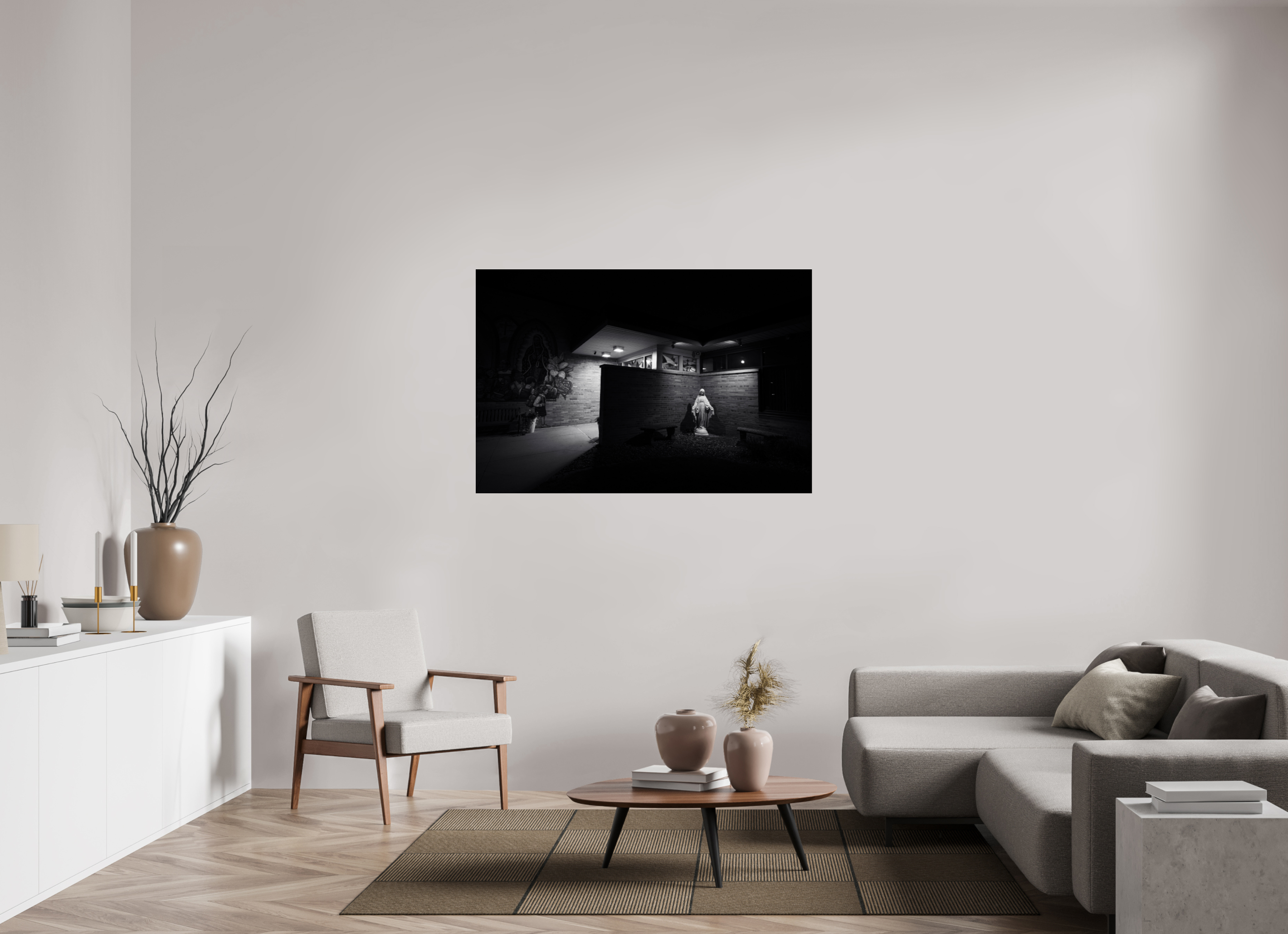 54 x 36″, Photo Print Under Acrylic Glass Mary on acrylic glass