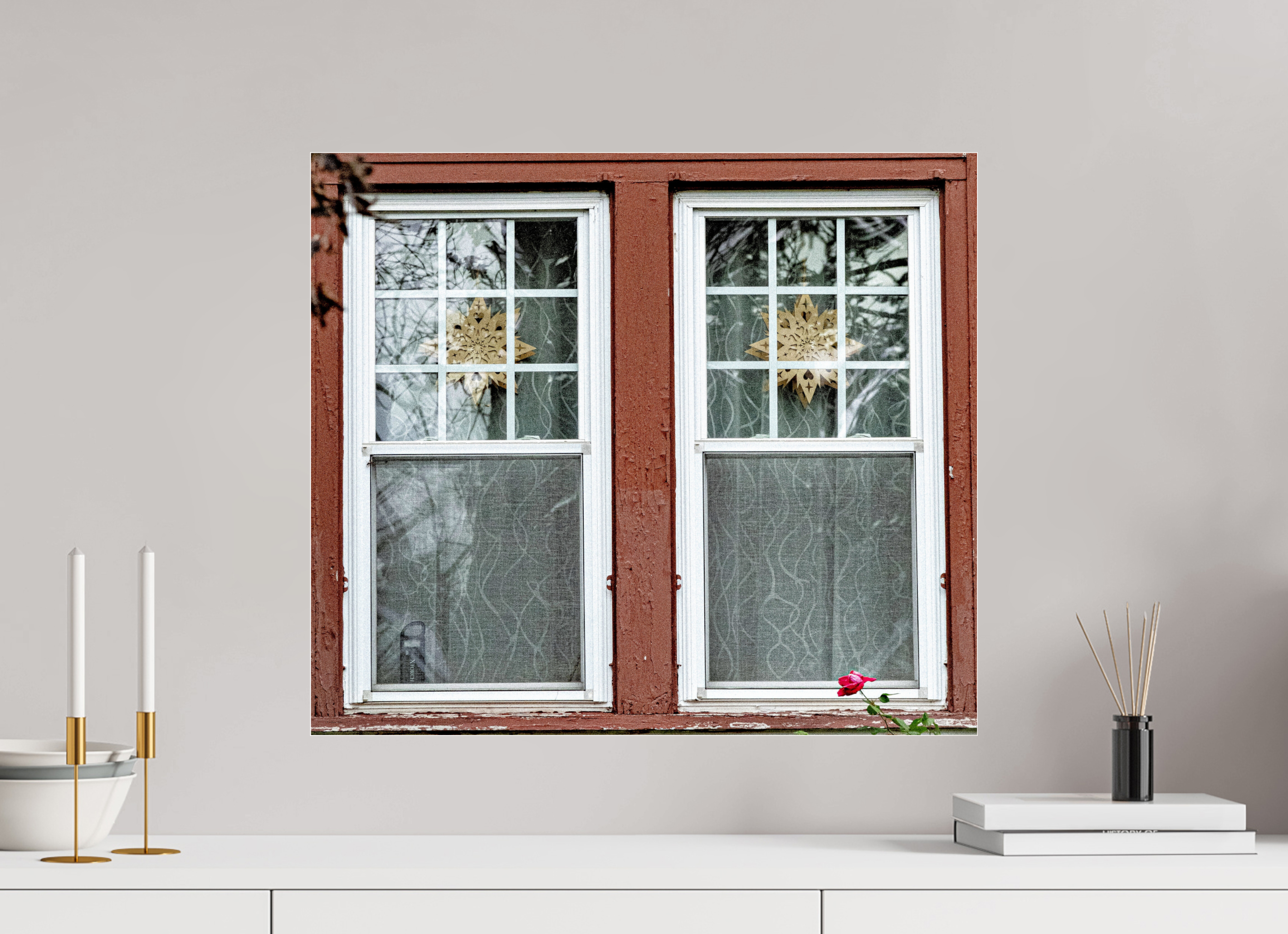 22.9 x 20″, Photo Print Under Acrylic Glass Decorah Windows on acrylic glass