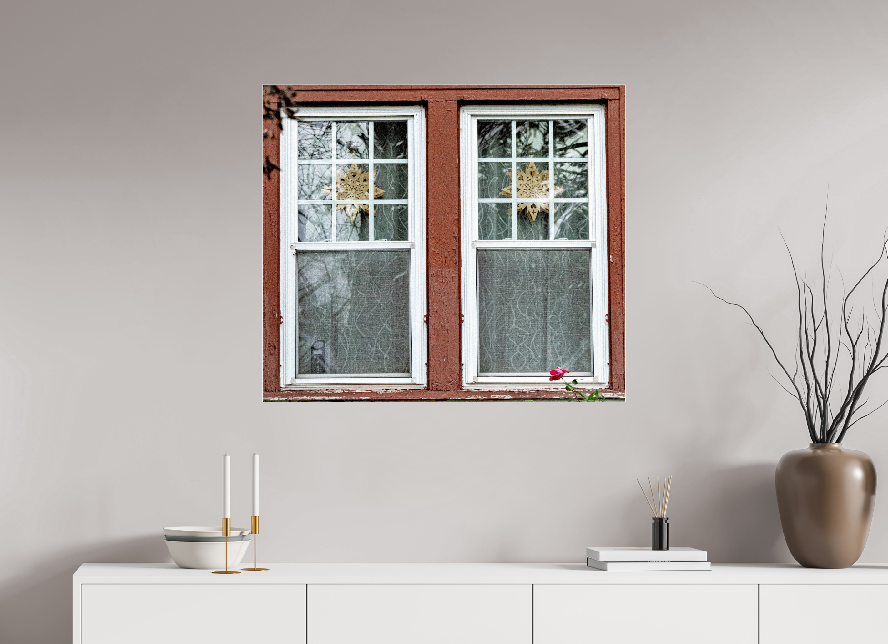 35.4 x 31″, Photo Print Under Acrylic Glass Decorah Windows on acrylic glass