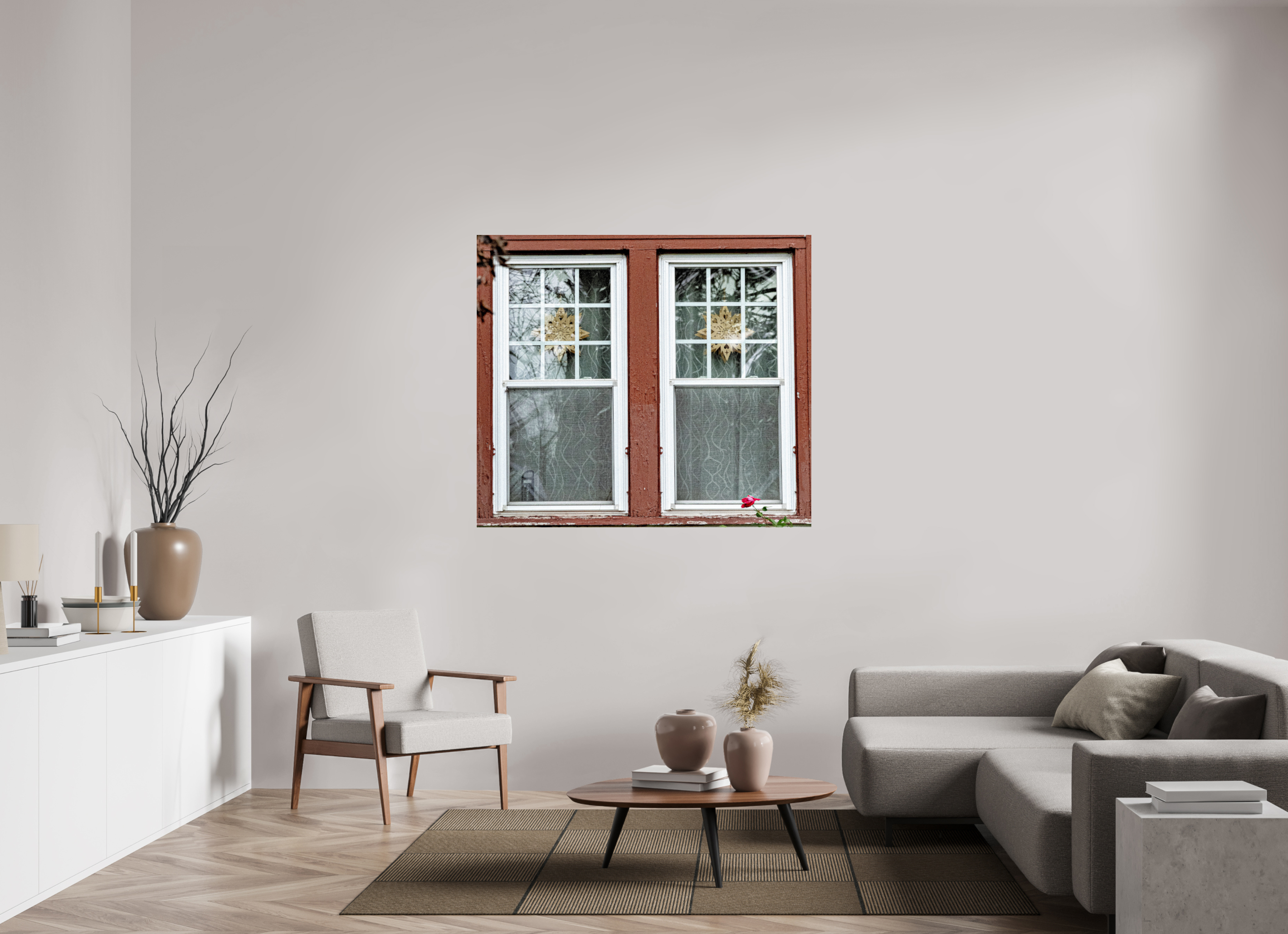 53.7 x 47″, Photo Print Under Acrylic Glass Decorah Windows on acrylic glass