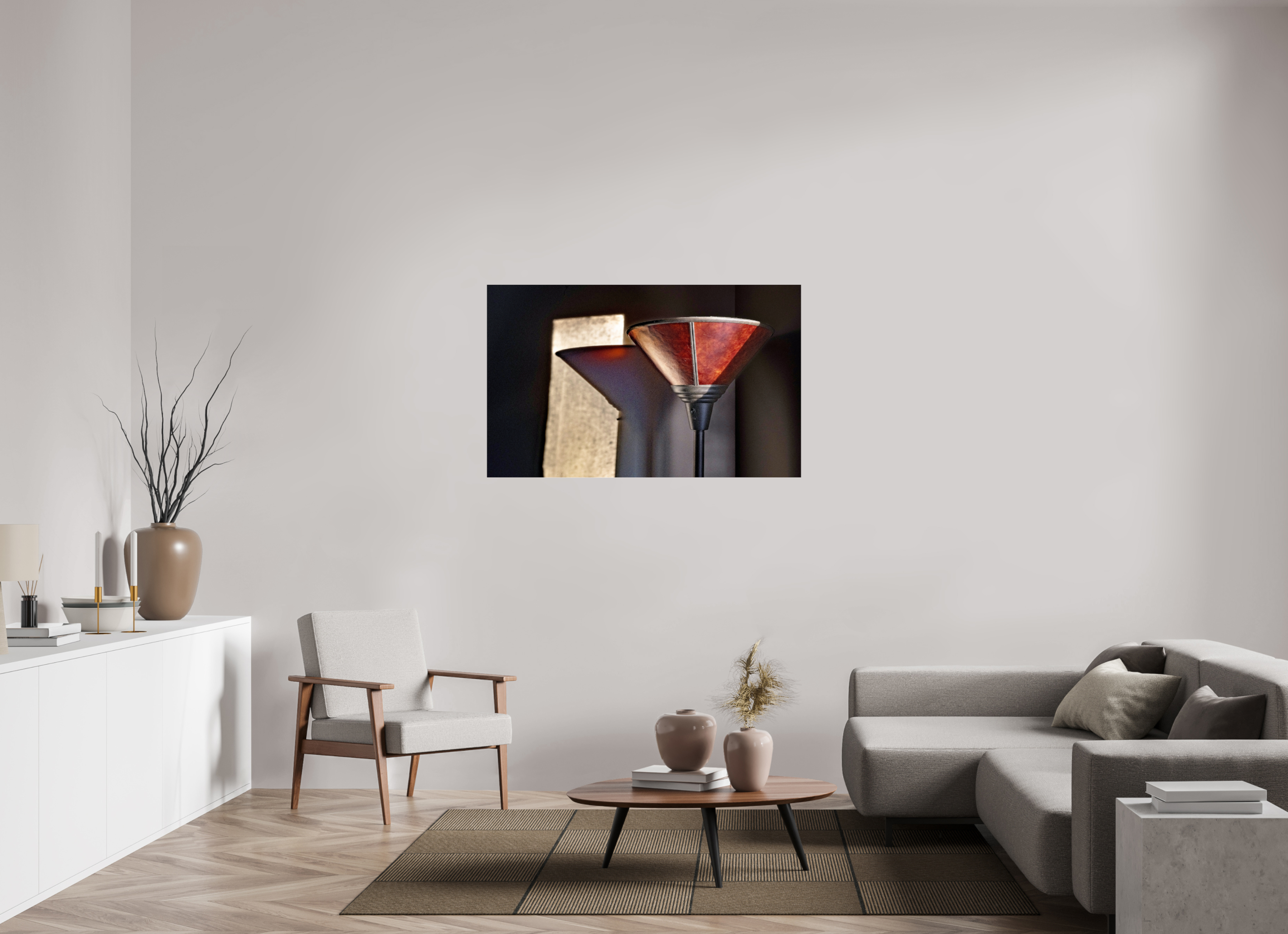 50.5 x 31″, Photo Print Under Acrylic Glass Lamp on Acrylic Glass