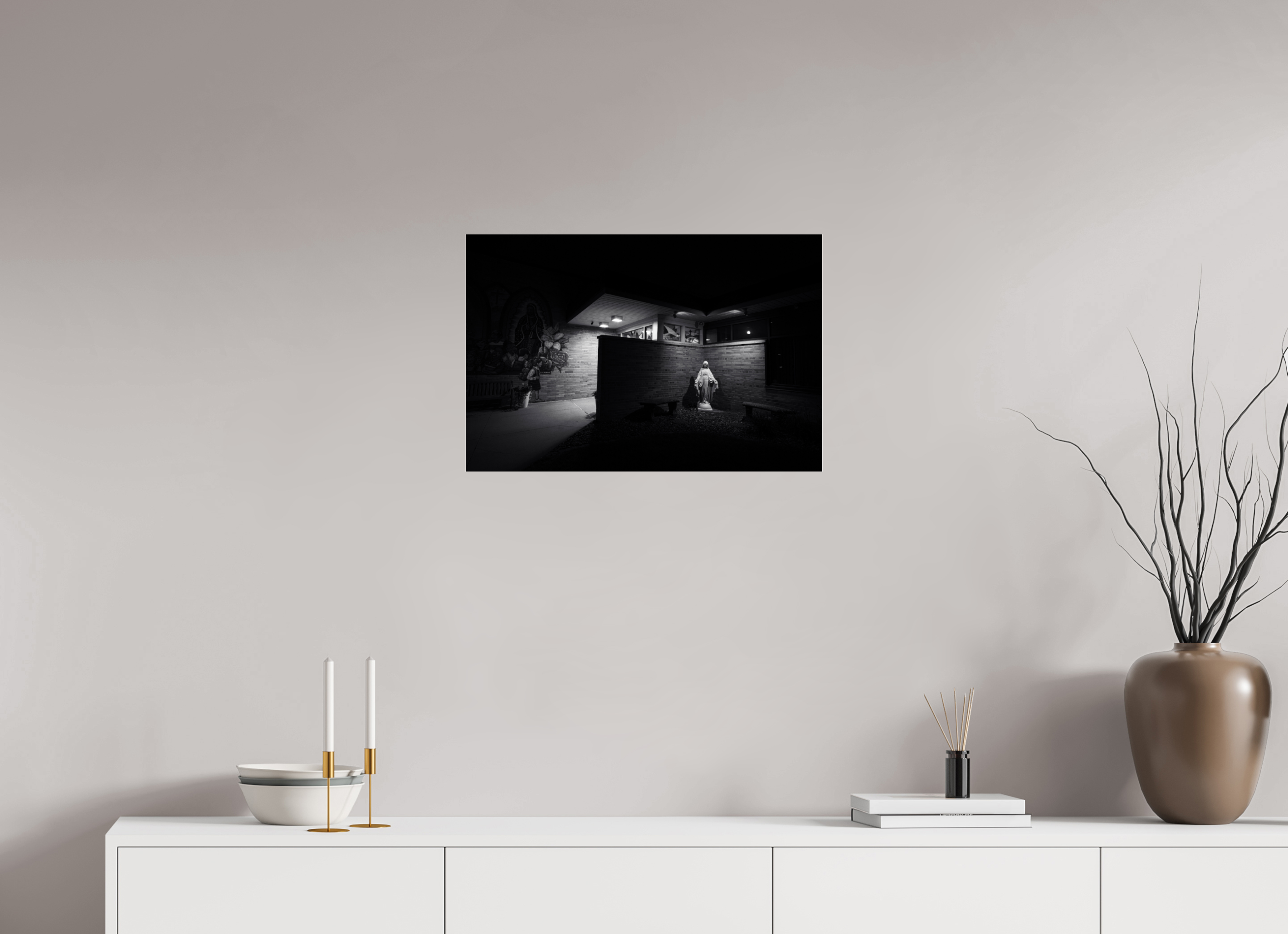 24 x 16″, Photo Print Under Acrylic Glass Mary on acrylic glass